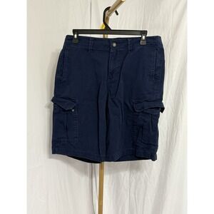 George Mens Blue At The Knee W/ Pockets‎ Tech Cargo Shorts Size 30